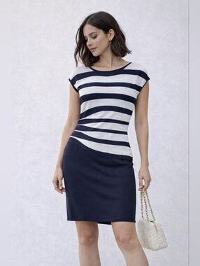 Armani Collezioni Knit Stripe Dress 14